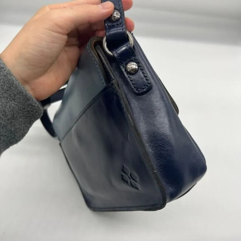 Patricia Nash Gradina Flap Leather Crossbody Mirage/Ocean